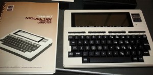 TRS-80 model 100 and manual