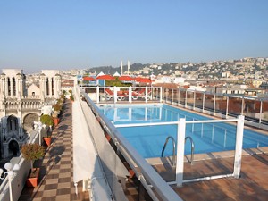 The Mercure Notre Dame, Nice, France roof top.